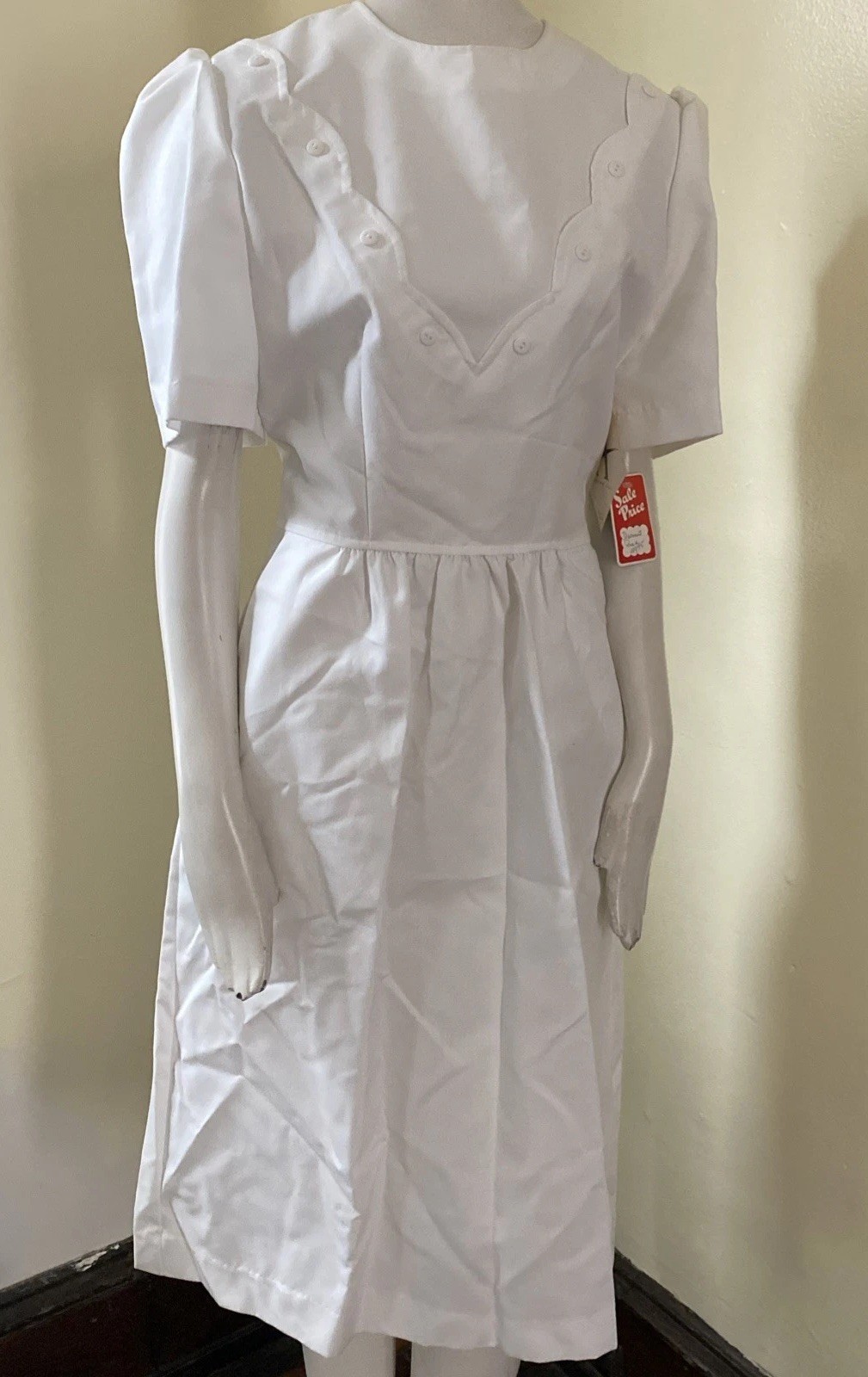 VTG US NURSE Action Line Uniform Sz 8 Runs SMALLER Cosplay Halloween Ratchet NWT