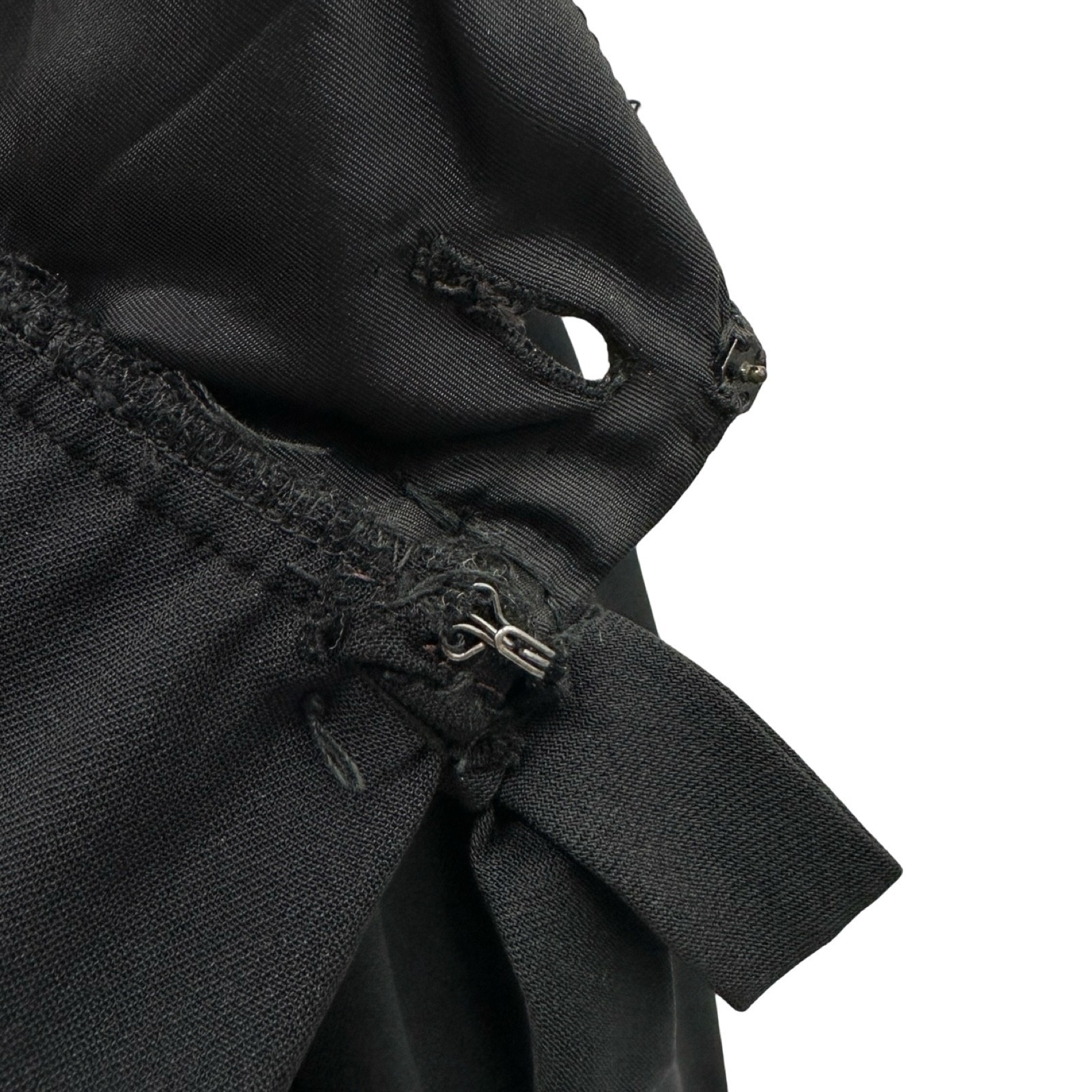 Vintage 1960s Black Fit & Flare Sleeveless Dress ILGWU Union Made Classic Midi