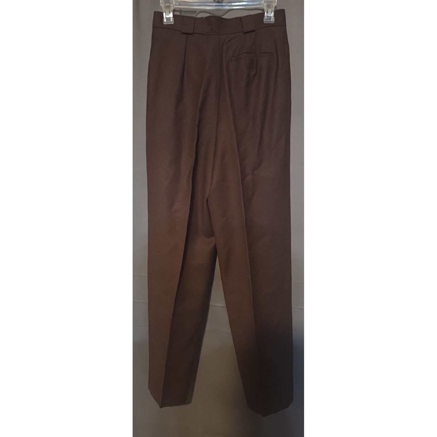 Giorgio Sant&rsquo; Angelo Brown Pleated Trousers, Vintage High Waist Dress Pants