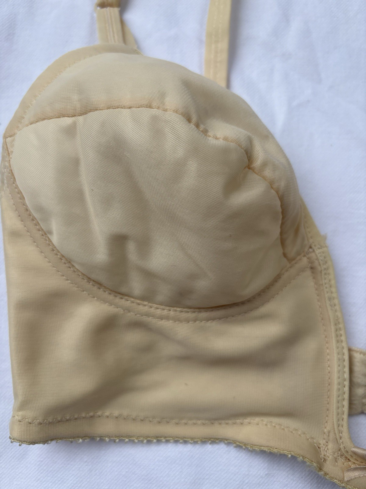 VTG Lady Marlene 565 Deep Plunge Front Closure Bra 1960s ILGWU Union Made 34B