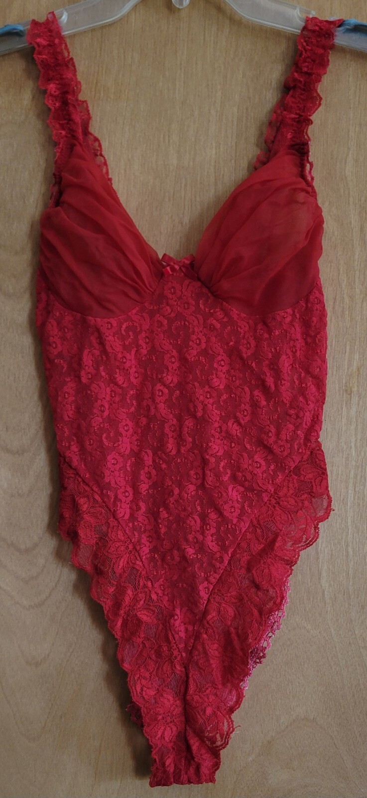 NWOT Vintage Red Lacy Teddy – Size Small