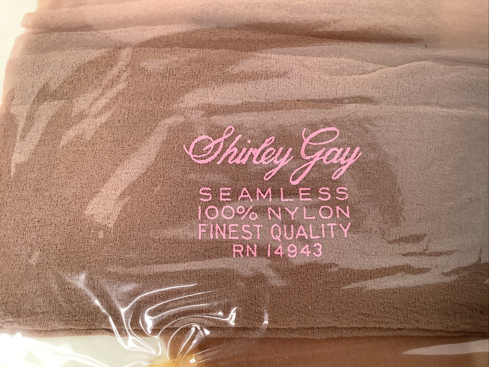 Vintage NOS Stocking Cantrece By Shirley Gay Medium 9 1/2 – 10 Misty Beige
