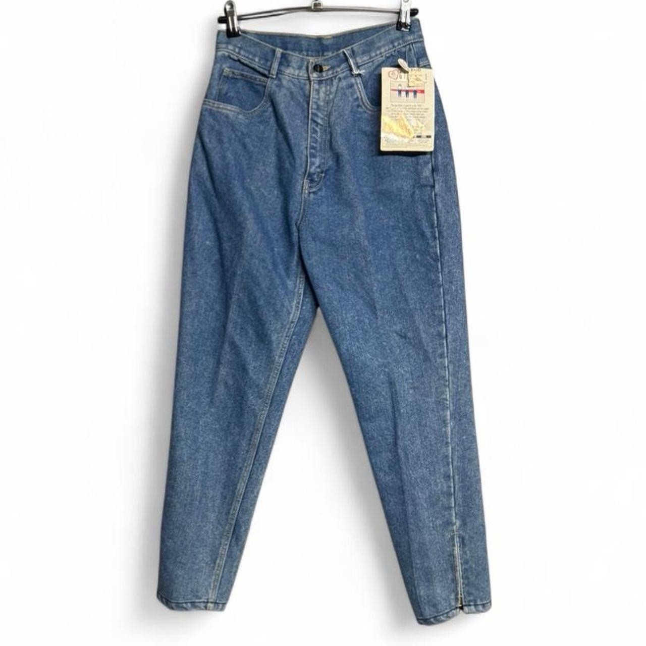 80’s New With Tags P.S. Gitano Dark Wash Zippered Ankle Blue Jeans