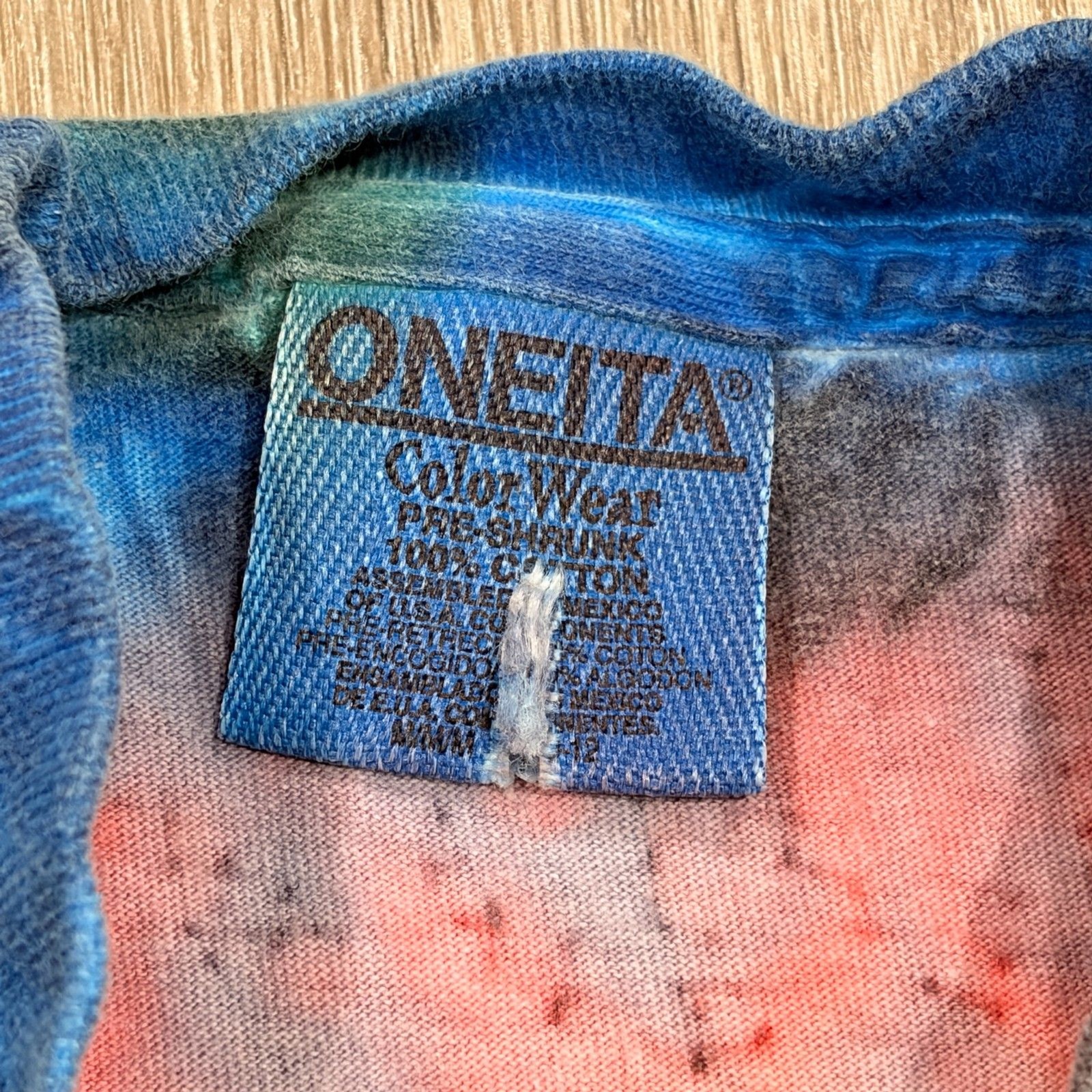 Vintage 90s Tie Dye No Fear Mon Jamaica Trip T Shirt Women&rsquo;s Size Small