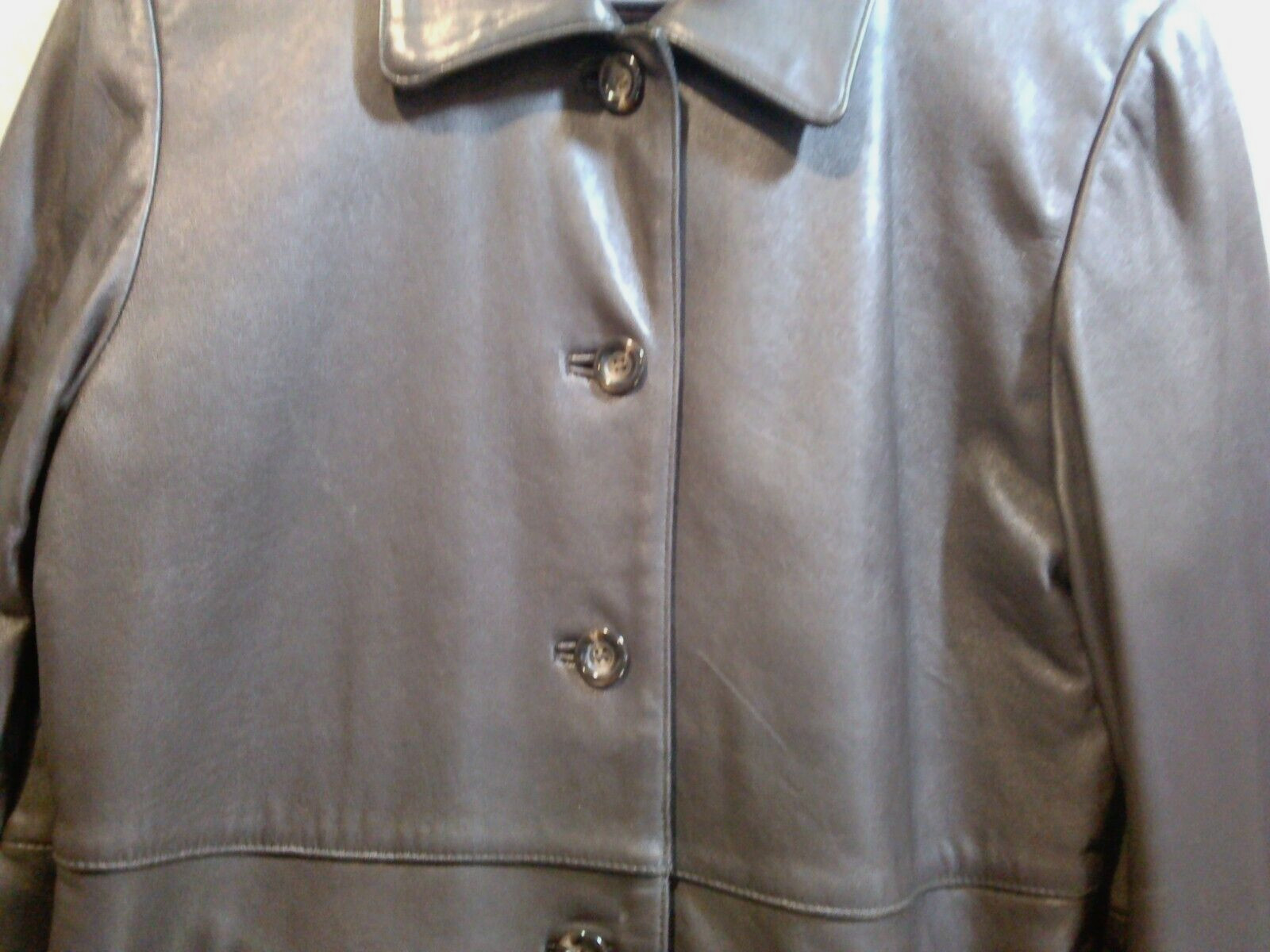 Vtg Adler Authentic Lamb Skin Soft Leather Jacket Womans Lined Coat Brown Sz L