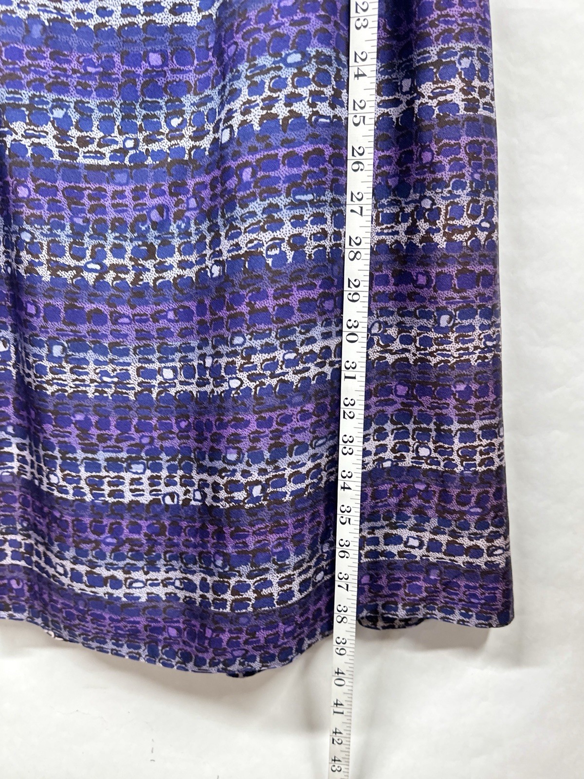 Vintage 60s Shirtwaist Dress Small Purple Abstract Stripped R&K Originals