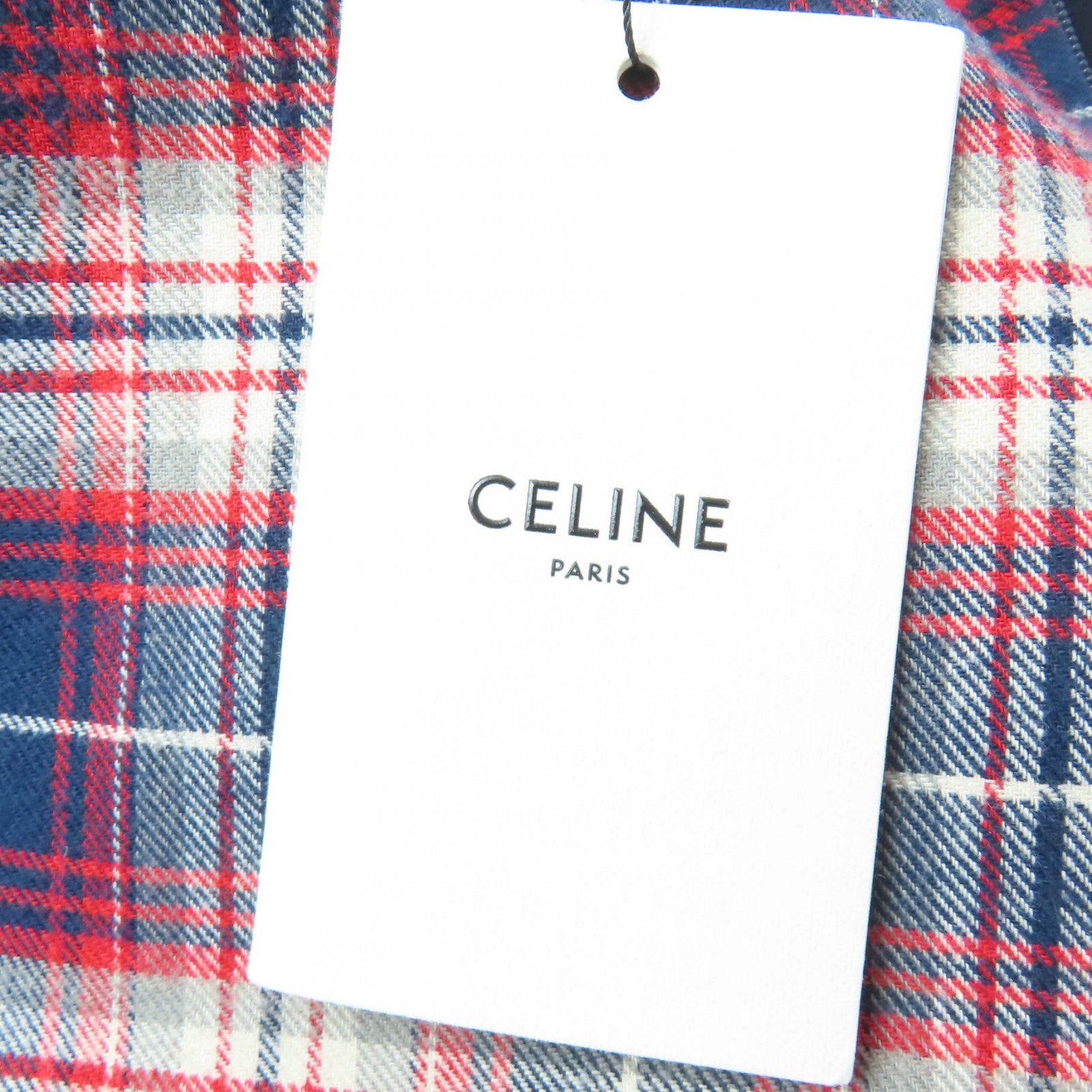 CELINE Flannel Check Cotton Cropped Sleeveless Top – DUTY FREE