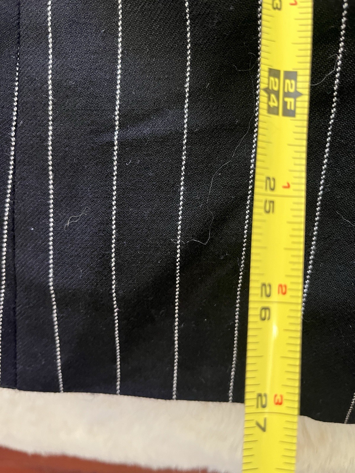 VTG 90s Avant Garde Old Money Structured Pinstripe Double Breasted Blazer M