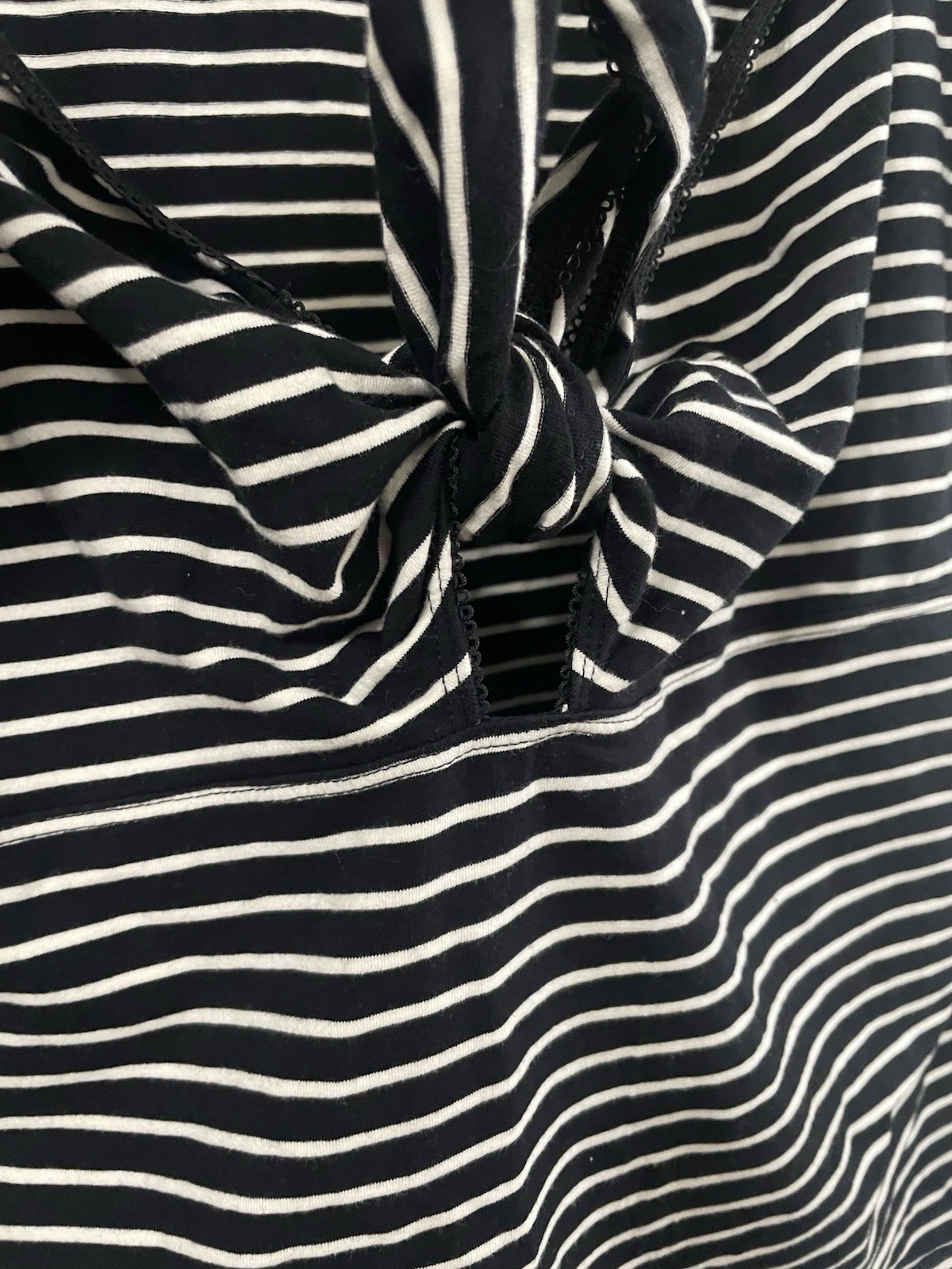 Hell Bunny Black White Striped Hannah Top 1950s Vintage Retro Rockabilly Style