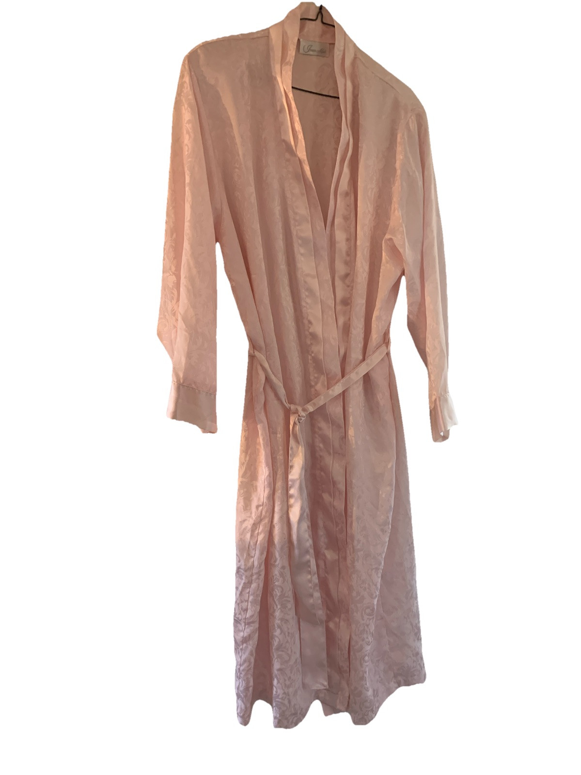 Vintage Inner Most Ladies Robe Pink Sateen Feel