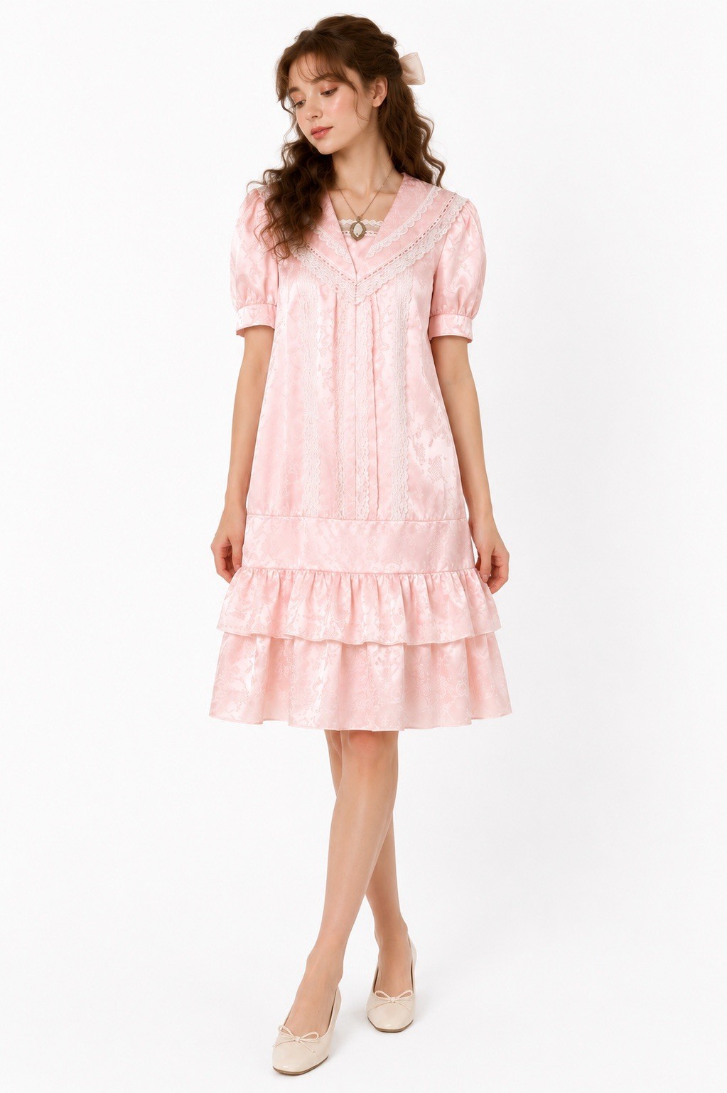 GUNNE SAX JESSICA MCCLINTOCK dress pink M/L coquette lolita balletcore NWT retro