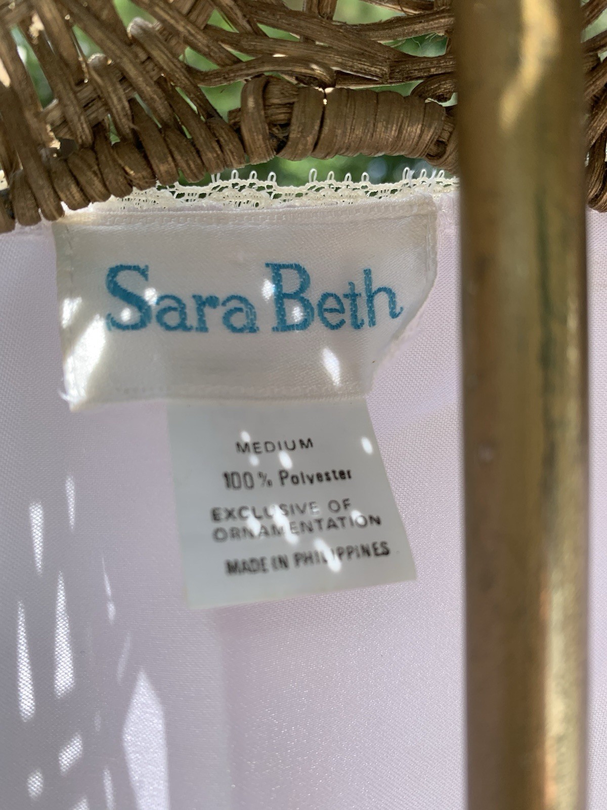 Vintage Sara Beth Lavender Robe Size Small