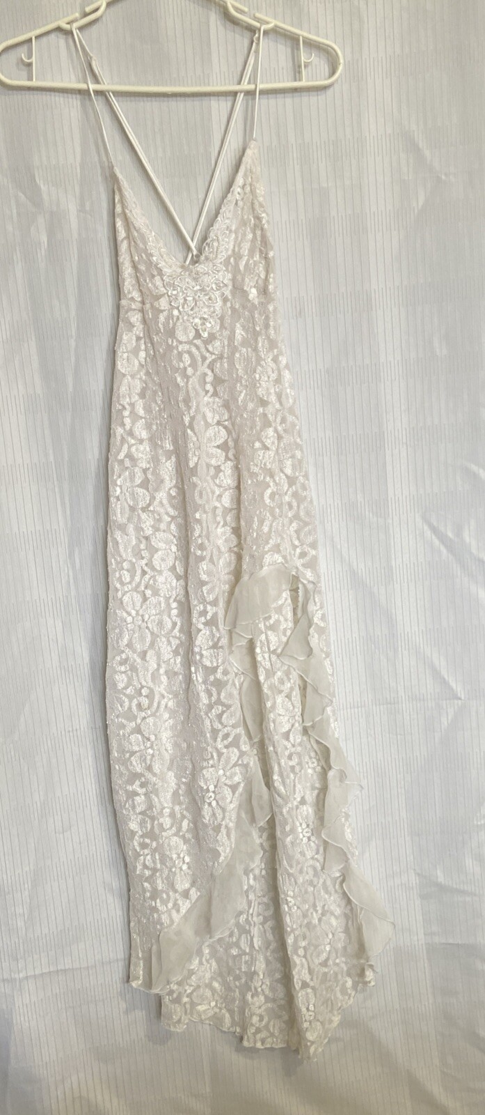 Vintage Intimate Attitudes Sz. 2X Polyester Blend Sheer Lace Baby Doll Nightgown