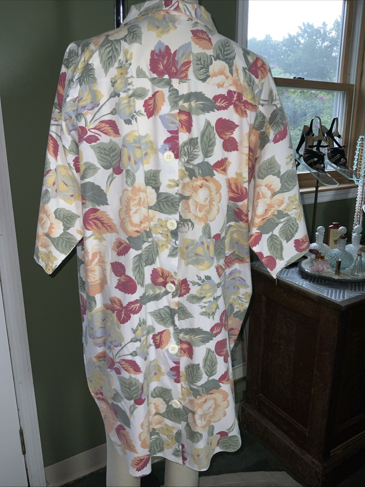 Vintage Countess Mara Bright Retro Colorful Ladies/ Men&rsquo;s Short Sleeve Shirt XL