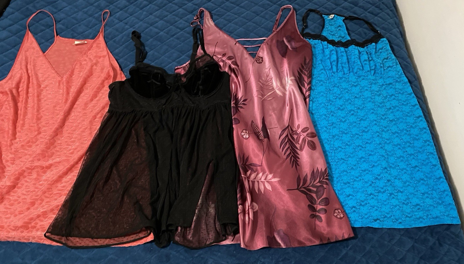 1XL / 2XL Sexy Chemise Lingerie Short Nightgowns Babydoll Lot