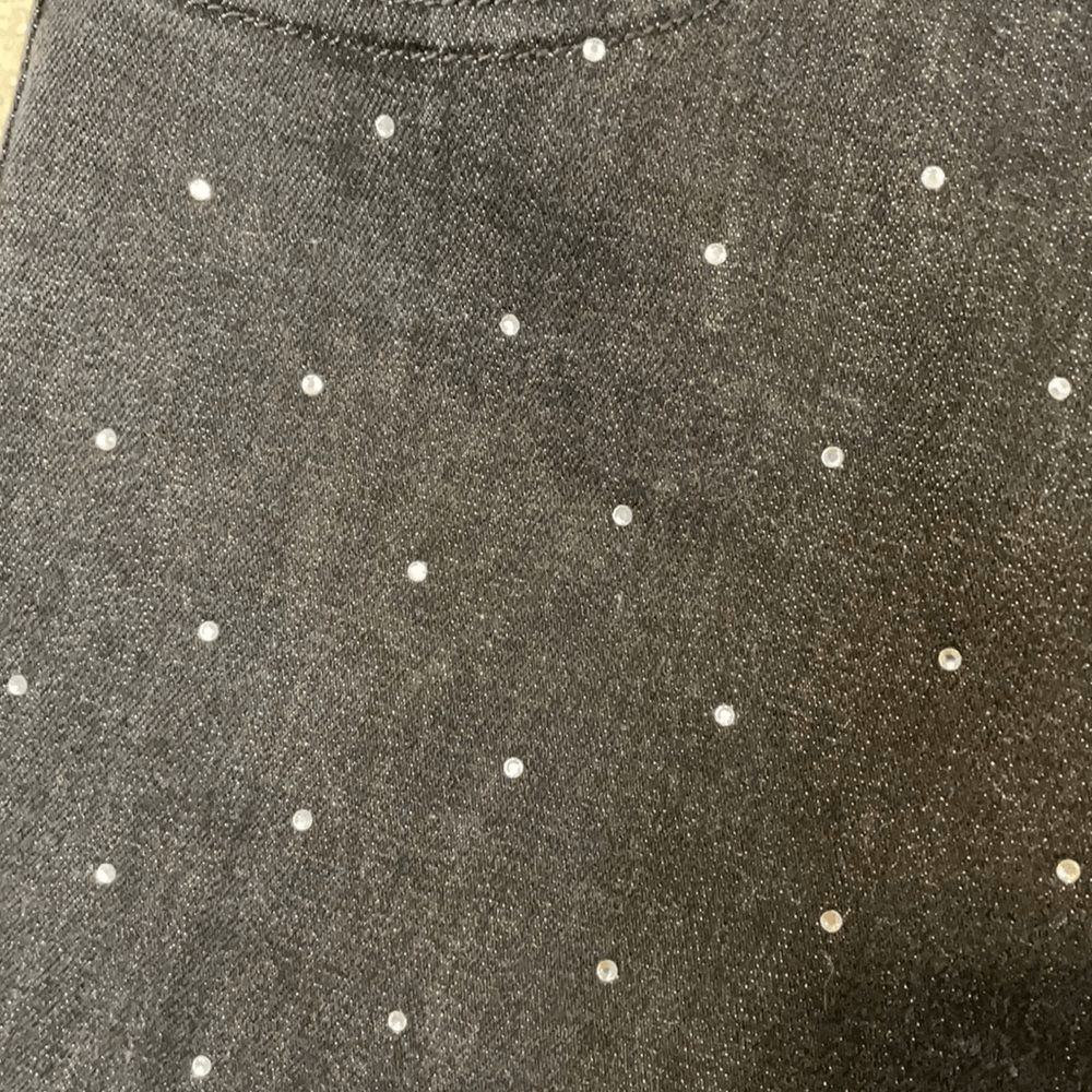 Express Black Rhinestone High Rise Ankle Skinny Jeans 4 Short NWT