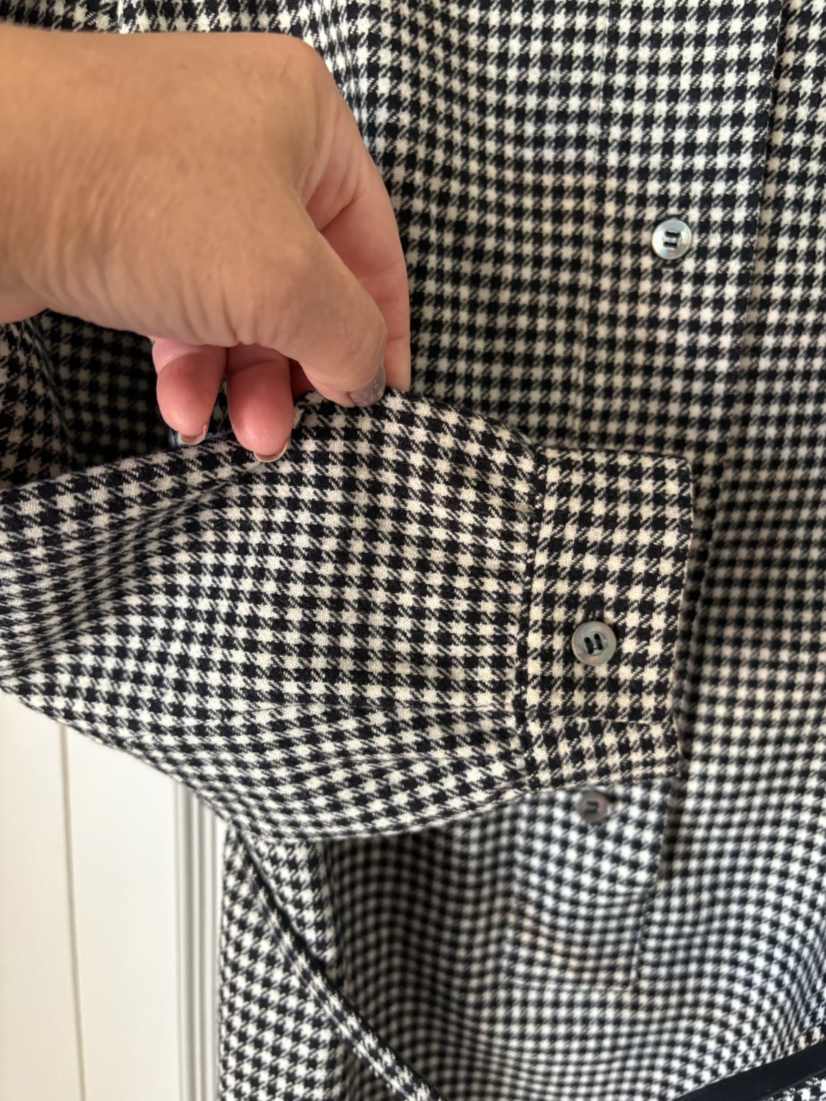 Pendleton | Vintage wool shirt dress. USA. Size 12. Herringbone. Retro. 70s.