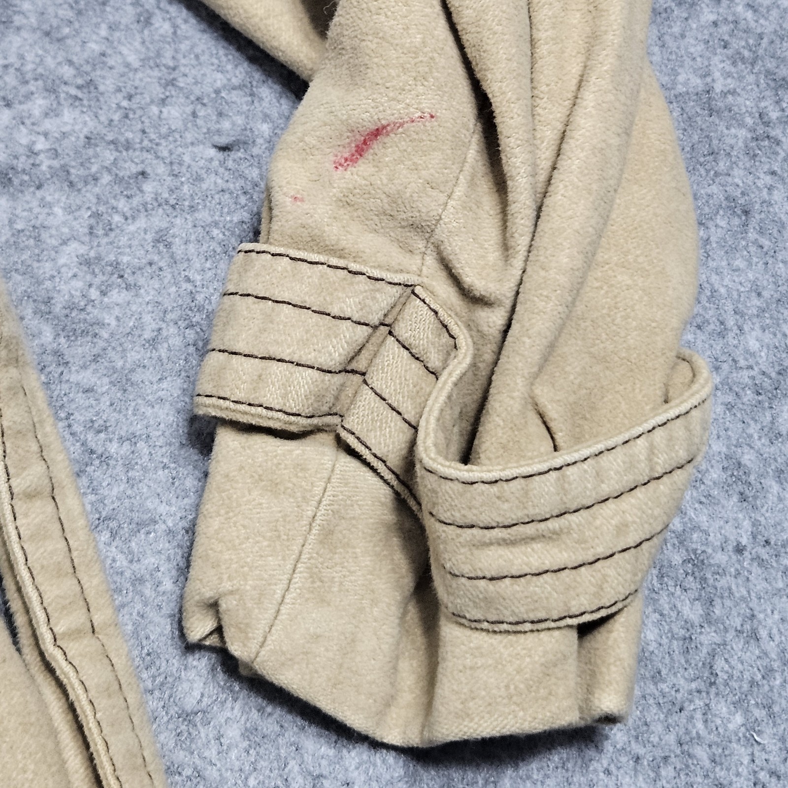 Vintage 60s Faux Suede Long Trench Coat Size Small By Debbi Robert
