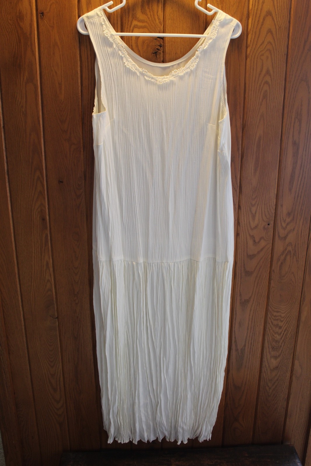 VTG SL FASHIONS 2 PIECE IVORY LONG DRESS & JACKET WEDDING, FORMAL SIZE M TAG 16