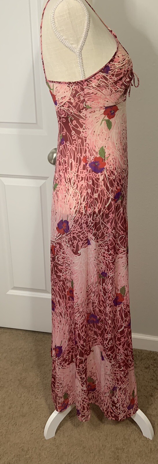 Vintage 70s Floral Slip Dress Size 32 Small Vanity Fair Made In USA 🇺🇸