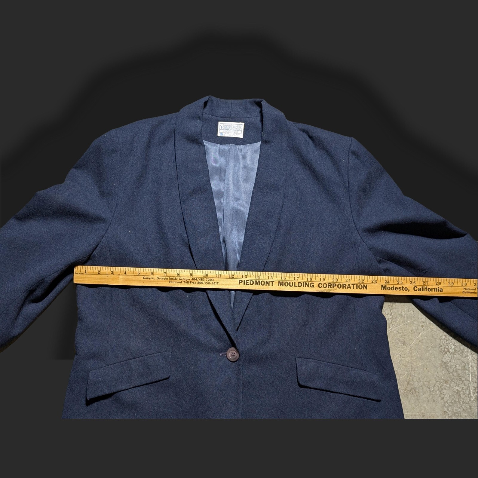 80s Ladies Pendleton Blazer United States Blue Wool XL