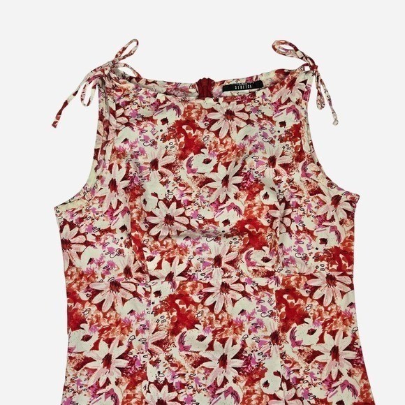 VTG 90s, y2k floral stretch fitted shift spring mini dress / 6/8 / preppy, beach