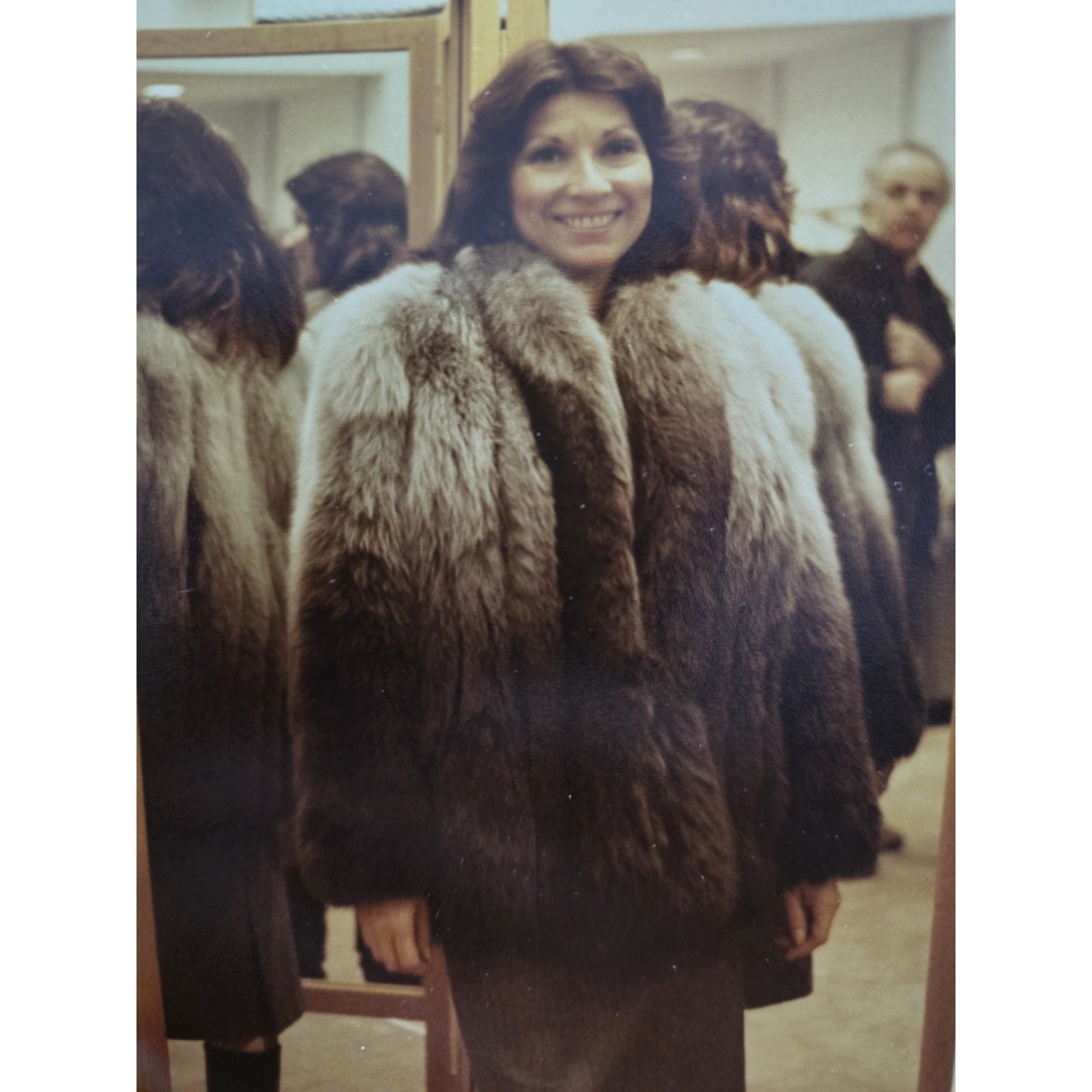 Vintage Ombre Silver Fox Fur Jacket, Impeccable, Flawless , Girls Deserve Fur