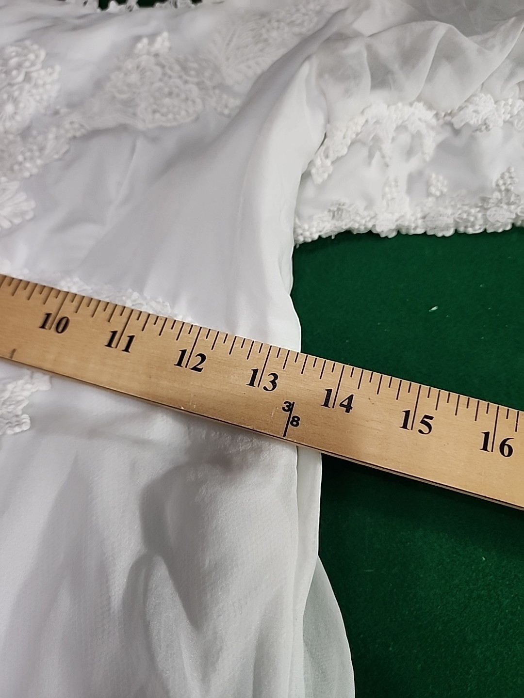 VTG ALFRED ANGELO ORIGINAL White Empire Waist Wedding Dress With DetachableTrain