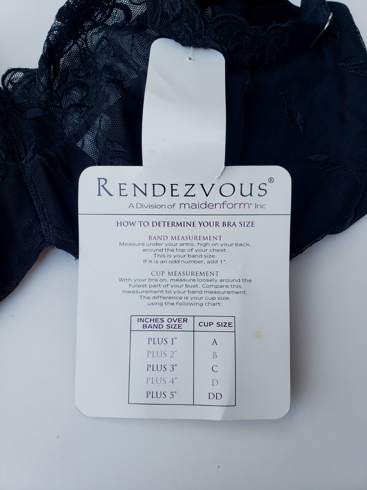 Maidenform Rendezvous Minimizer Bra Size 36DD Underwired Black NEW Retired
