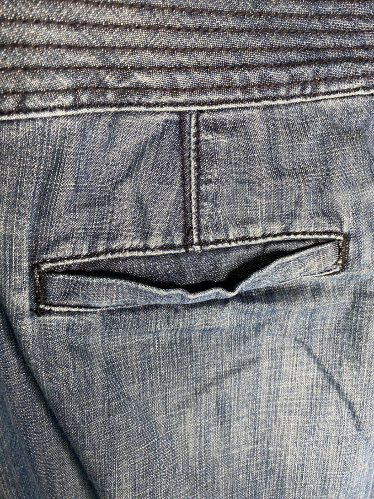 a.n.a 3-Button High Waisted Wide Bottom Denim Trousers Size 12
