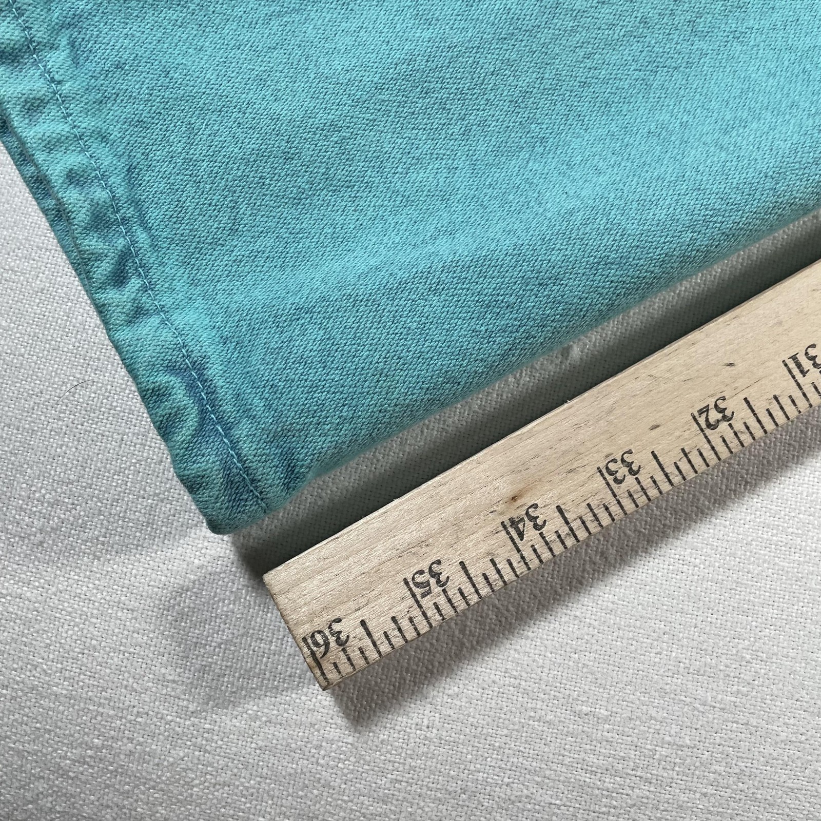 Wrangler Jeans Womens 25×36 High Rise Aqua Blue Straight Denim Made USA MA201-04