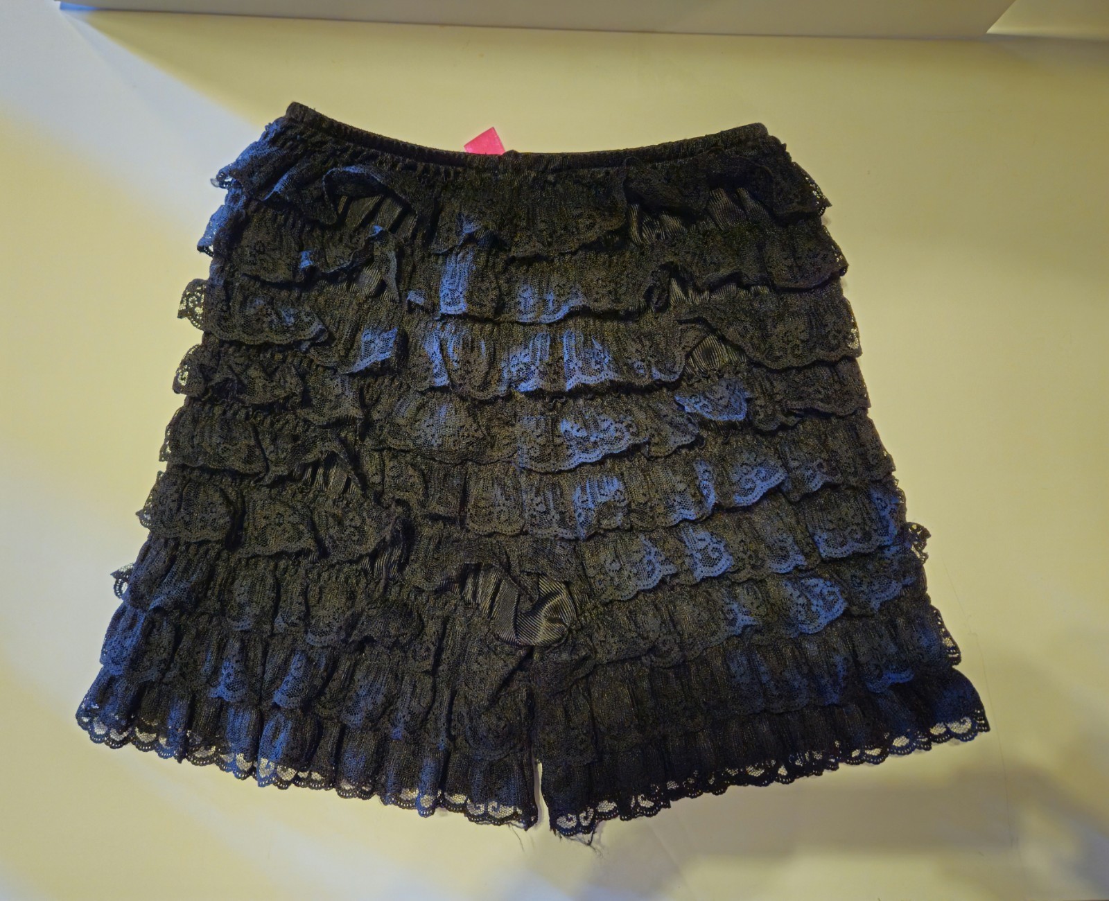 Hot Topic Black Lace Pettipants Bloomers Ruffle Shorts Lolita Gothic NWT OS