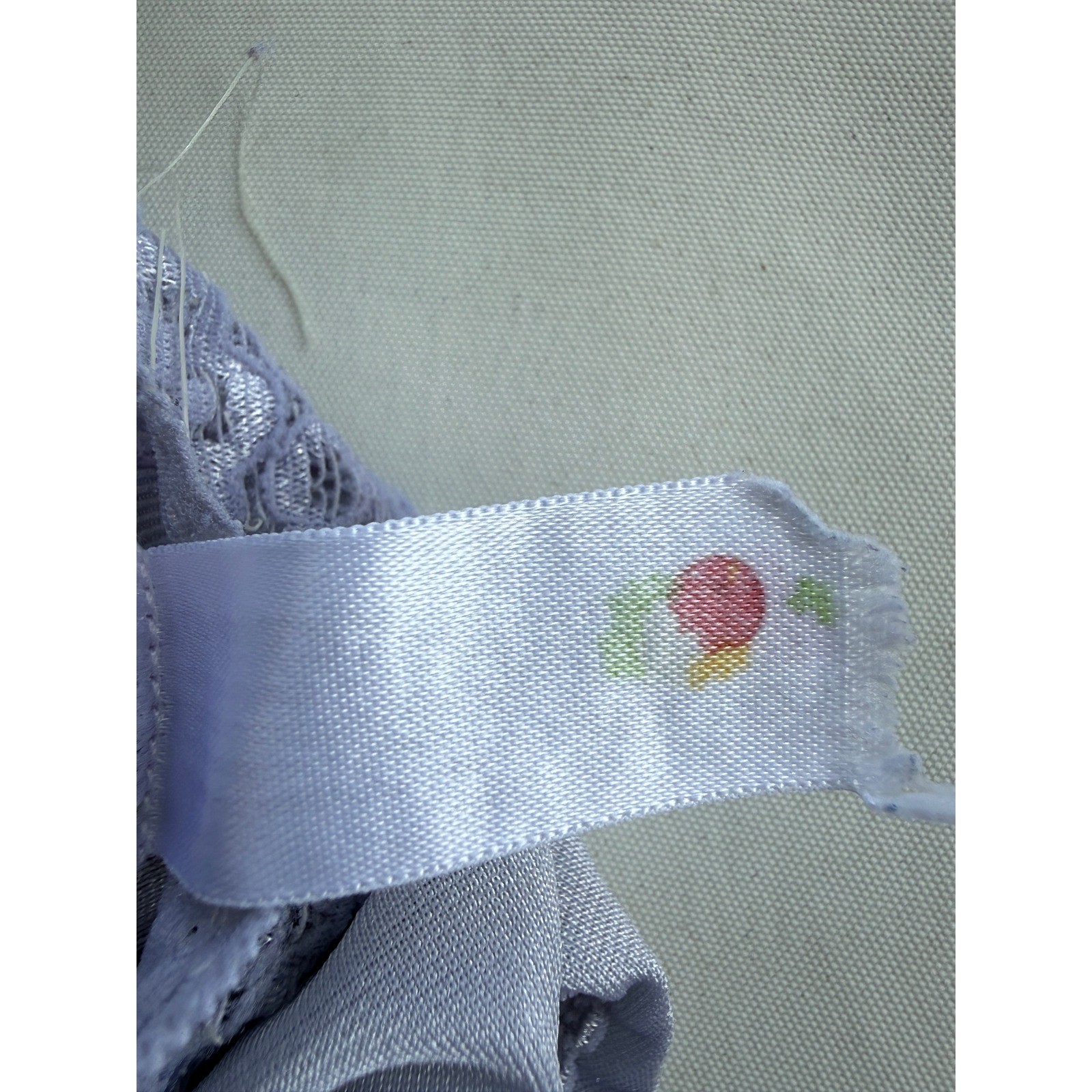 2 Vintage 80&rsquo;s Fruit of the Loom High Cut Brief Panties Lace Trim Purple Blue