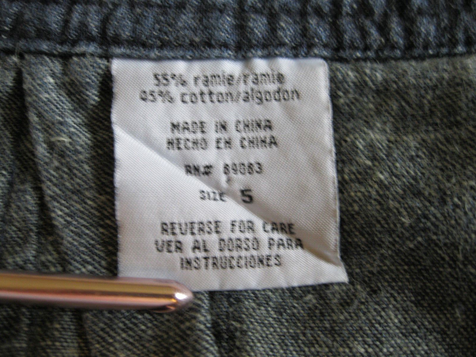 New Y2K l.e.i Denim Wrap Around Super Short Mini Skirt Heavily Pleated Sz. 5 SM.
