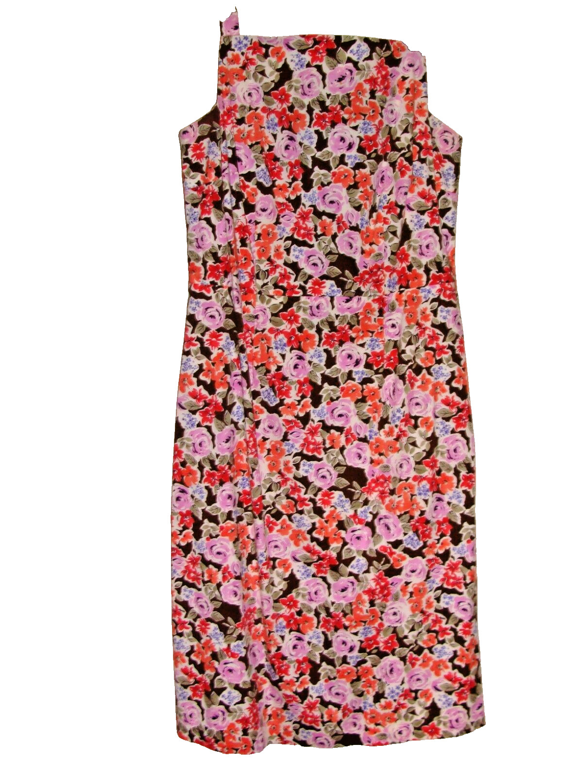 Harold&rsquo;s Vintage Dress Floral Cotton & spandex Garden Party sz 8 Straps