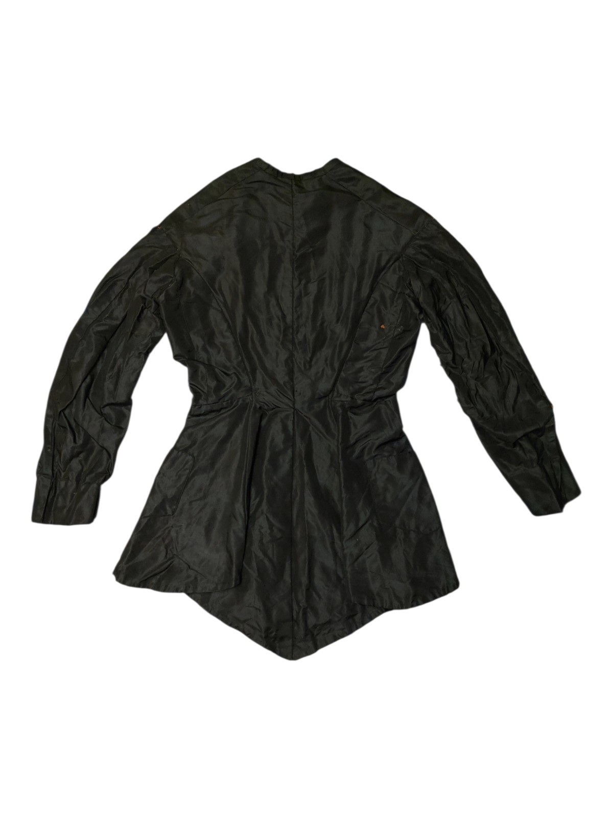 Antique Victorian Black Silk Taffeta Bodice 1870s-1890s Collector’s Piece