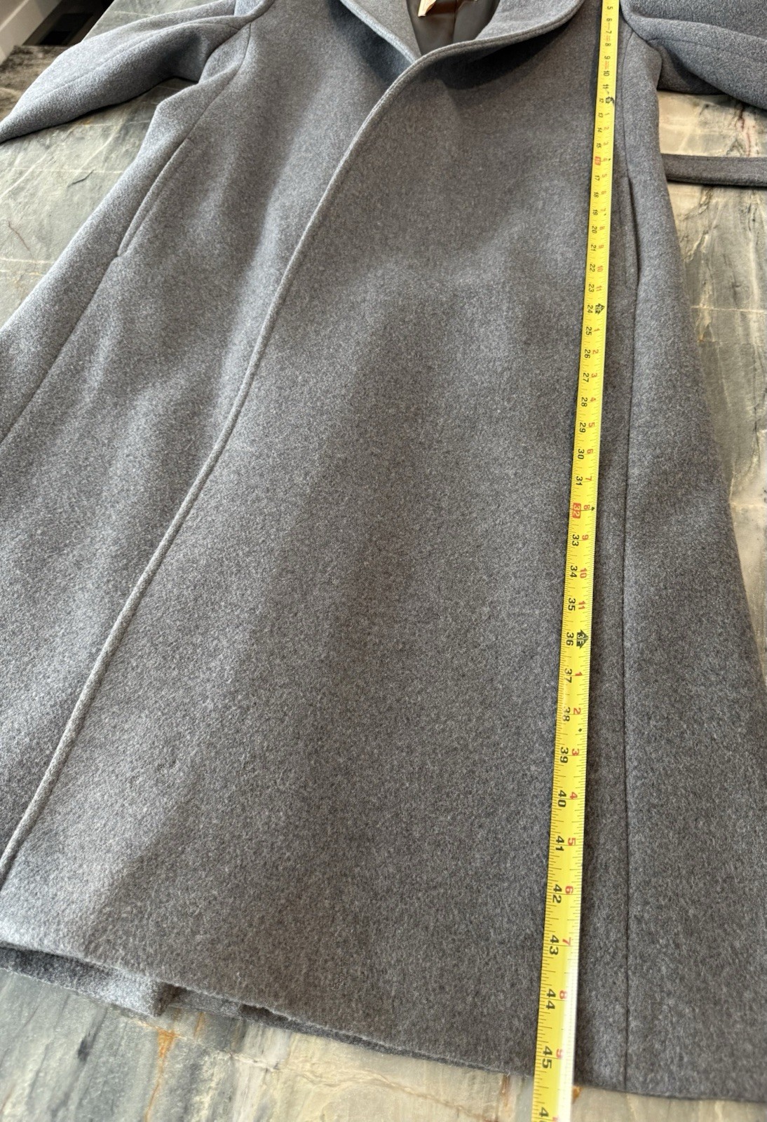 Pendleton 80’s VTG Pure Virgin Wool Women’s Long Gray Coat Made In USA Size12