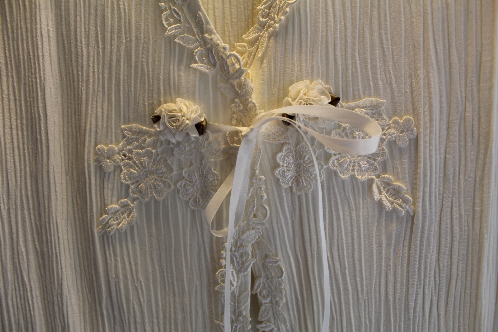 VTG SL FASHIONS 2 PIECE IVORY LONG DRESS & JACKET WEDDING, FORMAL SIZE M TAG 16