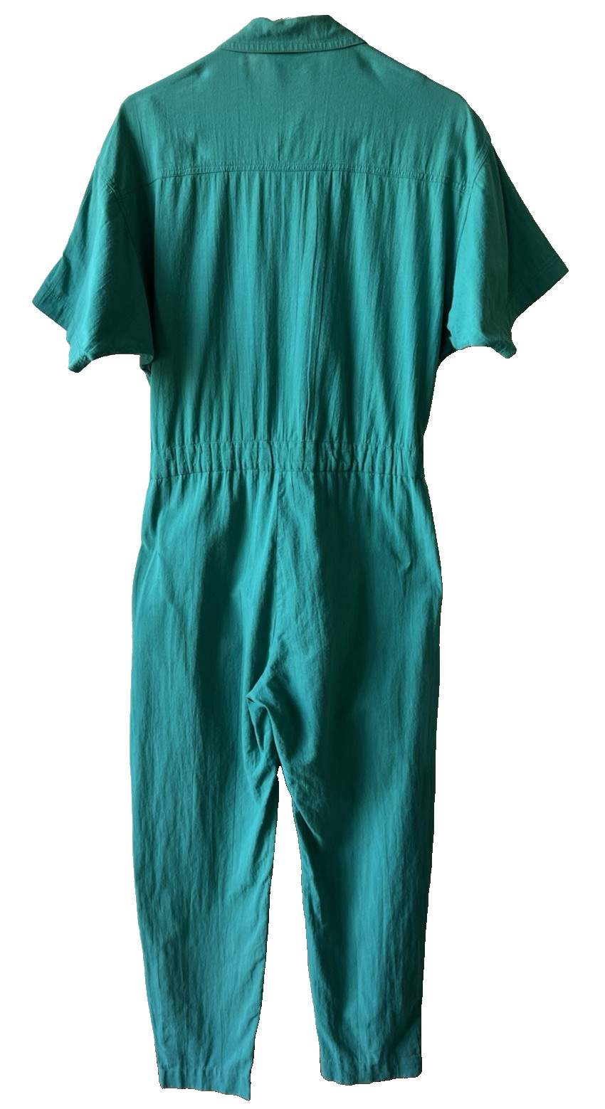 Balkan II Women&rsquo;s Vintage Jumpsuit Teal 100% Cotton XS Regular Made in Cyprus