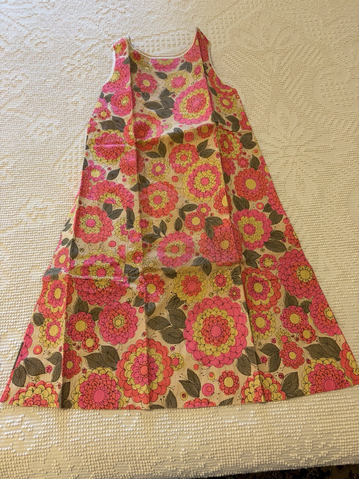 Vtg 60’s Hallmark Mod Flower Fantasy Paper Party Dress Small 4-6 Petite UNUSED !