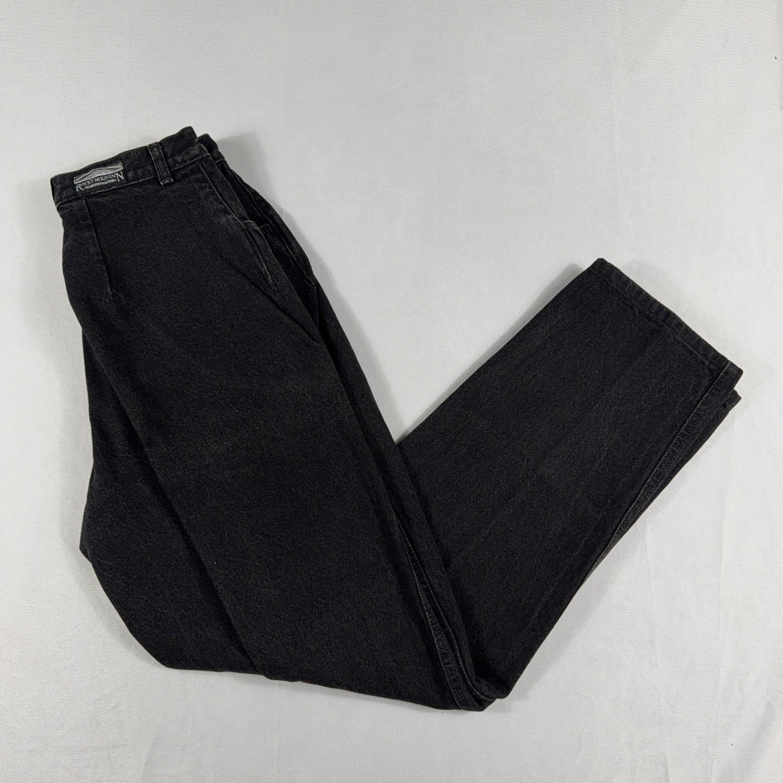 Rocky Mountain Vintage High Waisted Western Black Denim Jeans Size 13/14 USA