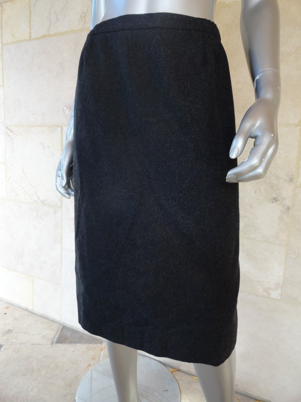 Vintage 90s Gray Lined Casual Wear to Work Skirt Sz S