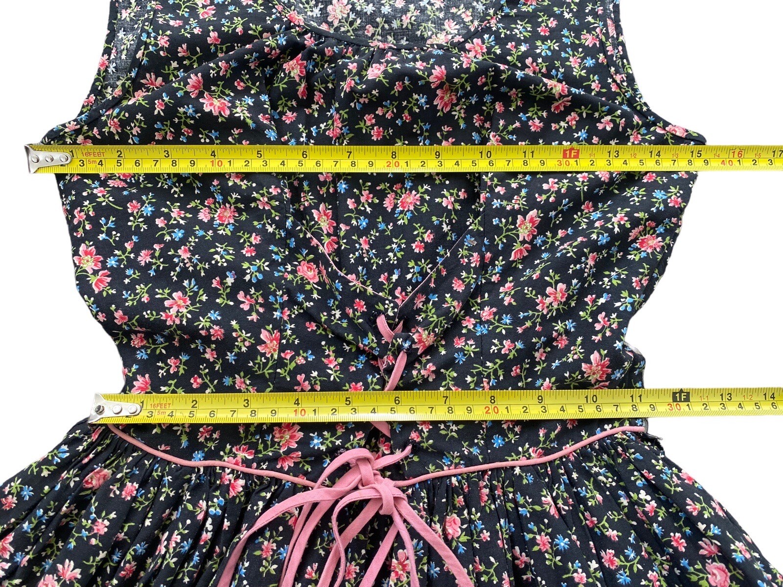 Gay Gibson Cottagecore Dress Corset Milk Maid Coquette Prairie XS-S? 60s 70s