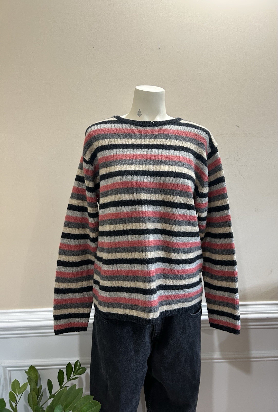 Vintage Reference Point Wool Shetland Sweater Women Size Large