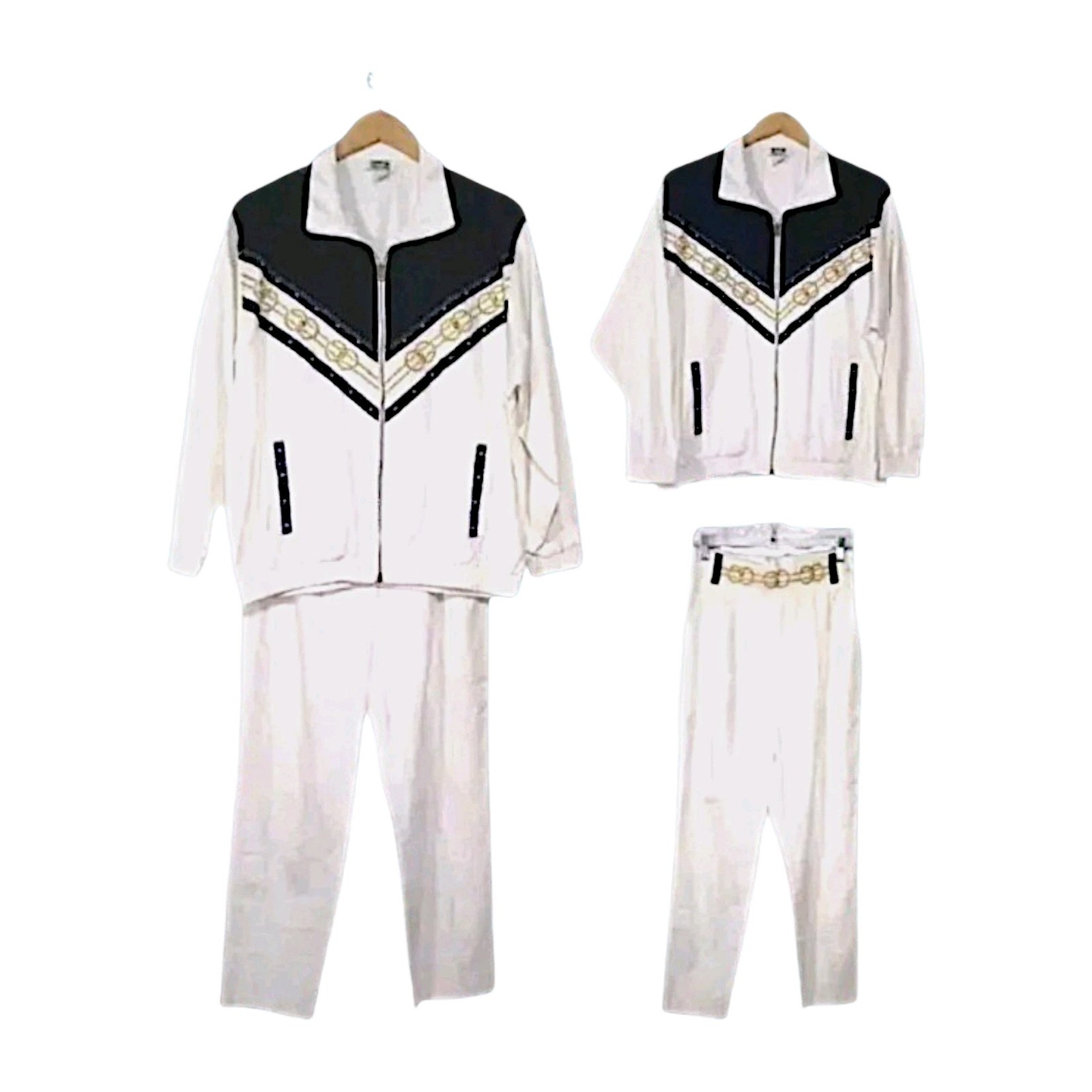 Vintage RIO INC Blazer Jacket & Matching Pants Women&rsquo;s M Beaded Studded Nautical