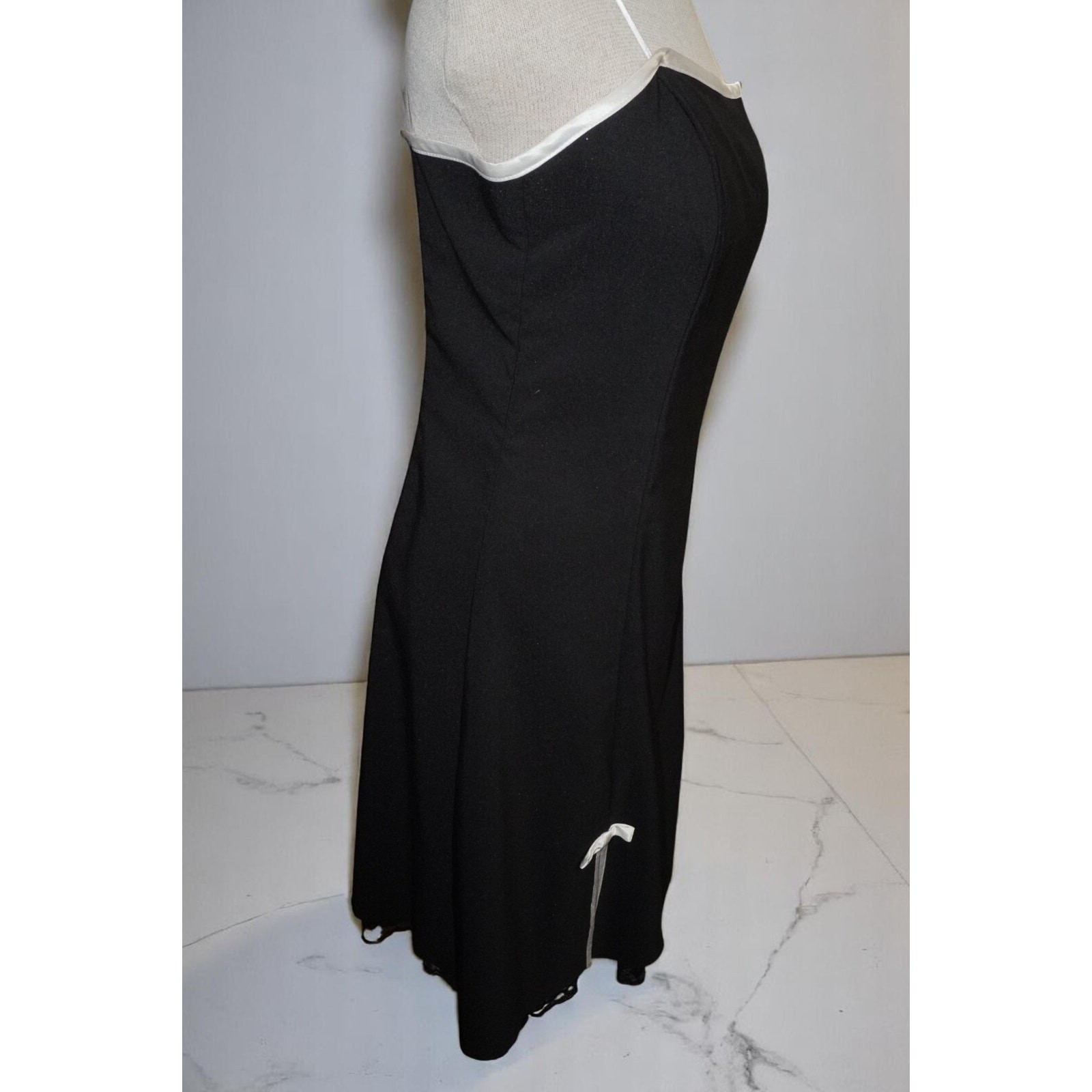 BCX Black & White Contrast Trim Mini Dress – Size 13 – Made in USA