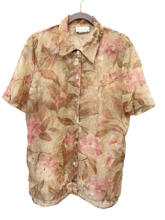 Vintage Blouse Women&rsquo;s 14 Romantic Floral Prairie Grandmacore Cottage Shabby