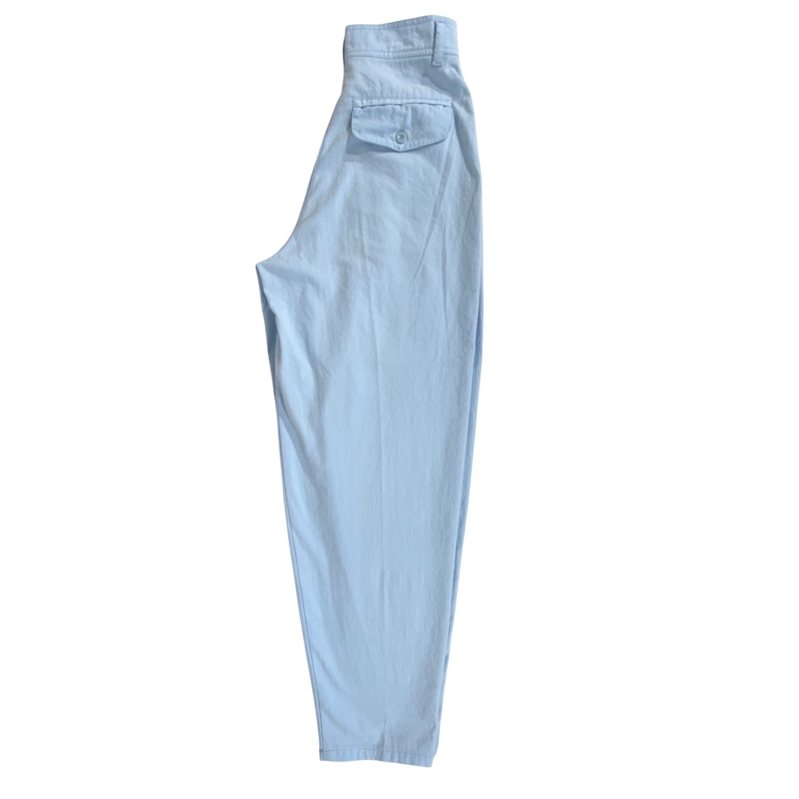 Cest Joli Pleated Tapered Pants Size 9/10 (26×28.5) Light Blue High Rise Vintage