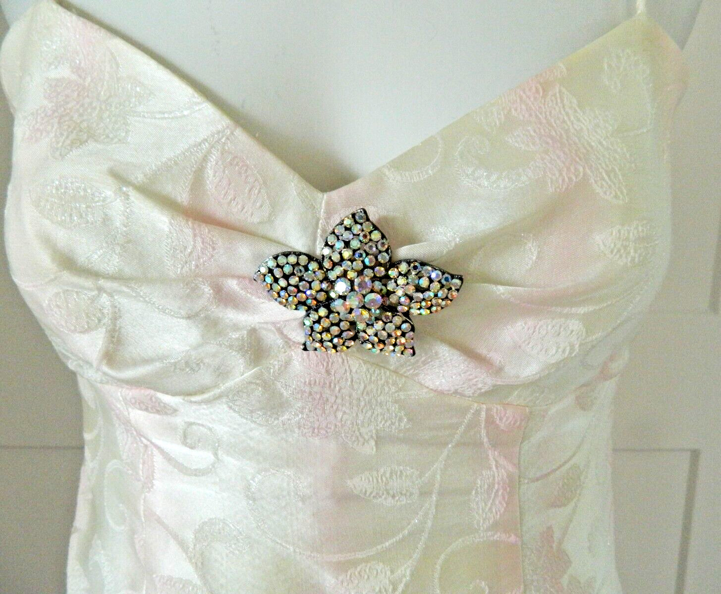 Vintage Zum Zum Irridescent Tulle Trumpet Special Occasion Dress sz 0