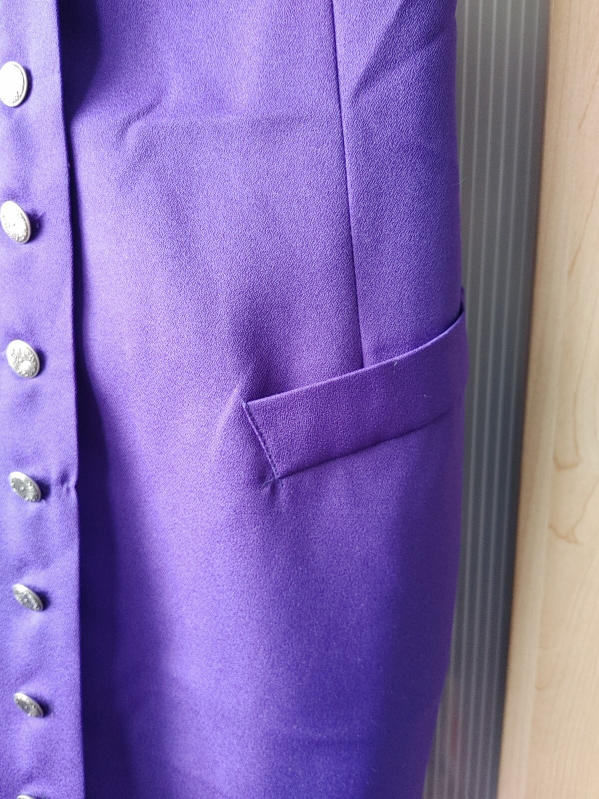 VINTAGE Audrey Celine Deep Purple Suspender Dress RARE Sz 7/8 (measured)